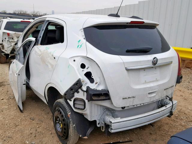 KL4CJASB2JB636269 - 2018 BUICK ENCORE PRE WHITE photo 3