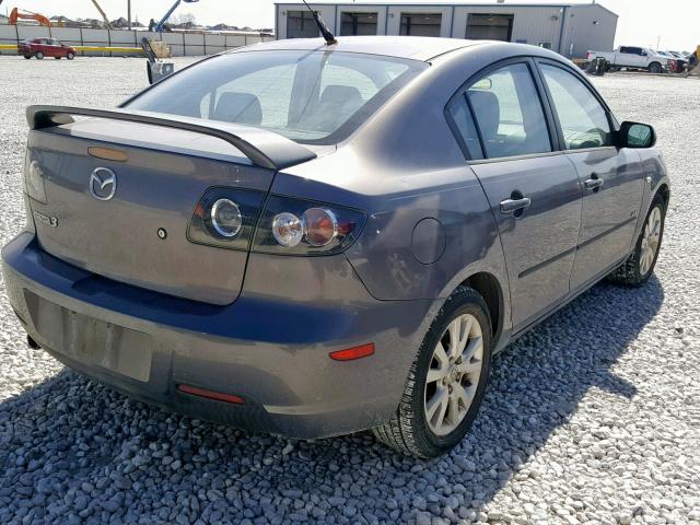 JM1BK323771604936 - 2007 MAZDA 3 S GRAY photo 4