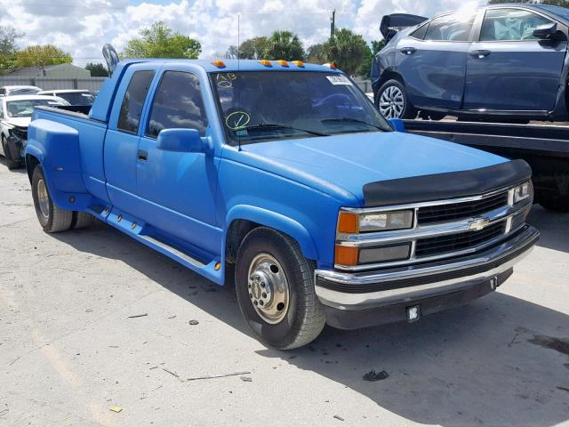 1GDHC39F0SE527217 - 1995 GMC SIERRA C35 BLUE photo 1