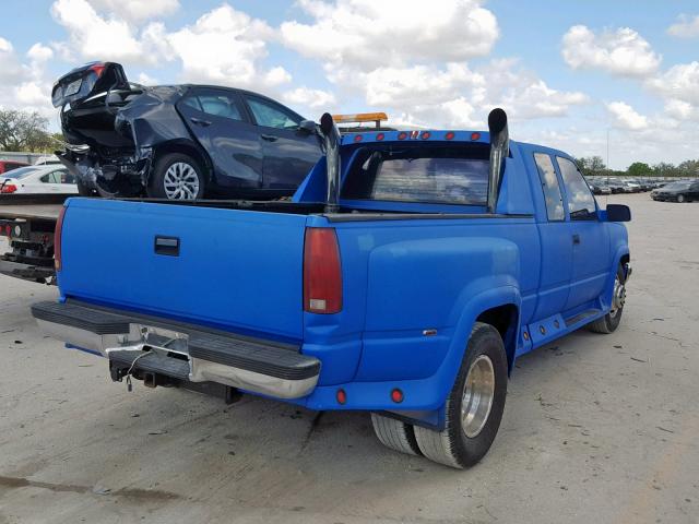 1GDHC39F0SE527217 - 1995 GMC SIERRA C35 BLUE photo 4