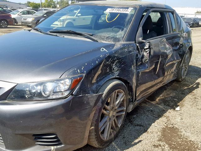 JTKJF5C74C3039517 - 2012 TOYOTA SCION TC ვერცხლისფერი ფოტო 9