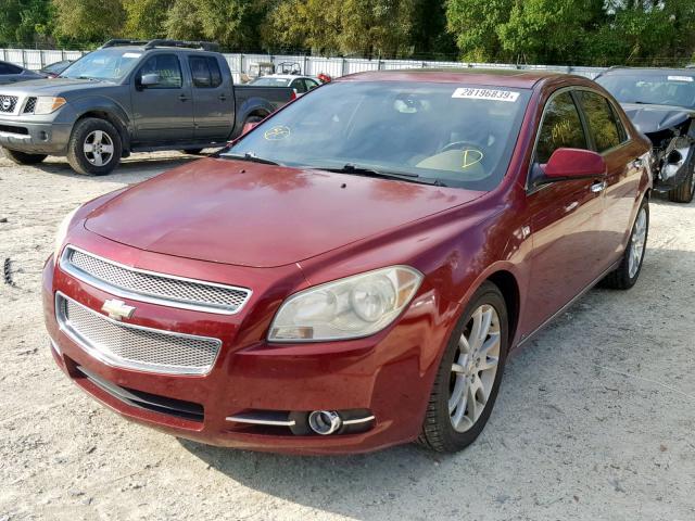 1G1ZK57708F214828 - 2008 CHEVROLET MALIBU LTZ BURGUNDY photo 2