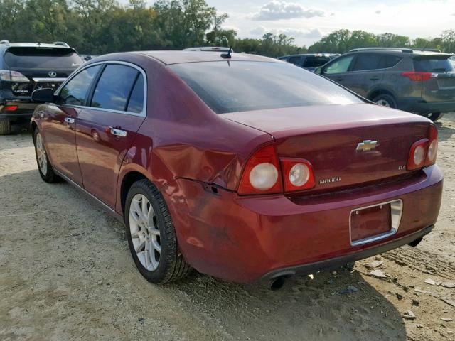 1G1ZK57708F214828 - 2008 CHEVROLET MALIBU LTZ BURGUNDY photo 3