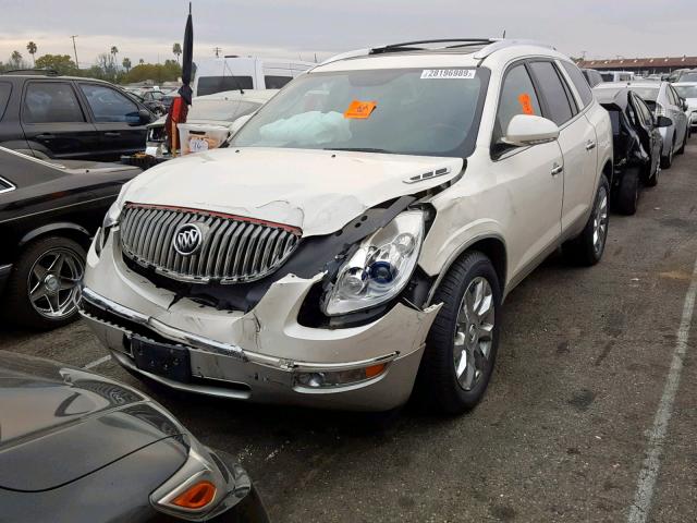 5GAKRDED4CJ178916 - 2012 BUICK ENCLAVE WHITE photo 2