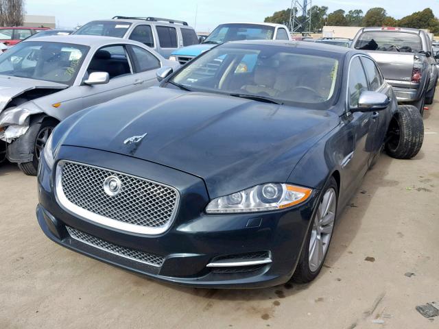 SAJWA2GB6BLV09717 - 2011 JAGUAR XJL BLACK photo 2