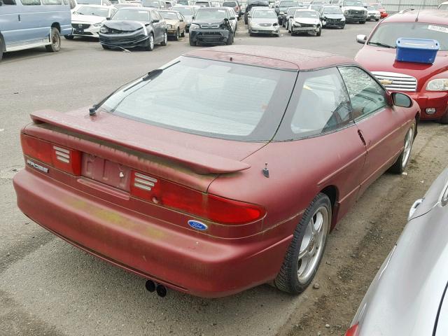 1ZVCT22B8P5105944 - 1993 FORD PROBE GT RED photo 4