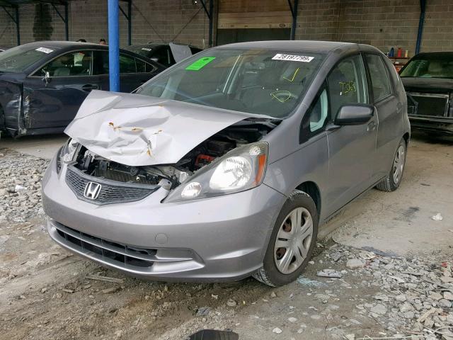 JHMGE8H2XAS002816 - 2010 HONDA FIT GRAY photo 2