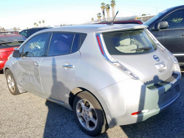 JN1AZ0CP1BT004405 - 2011 NISSAN LEAF SV SILVER photo 3