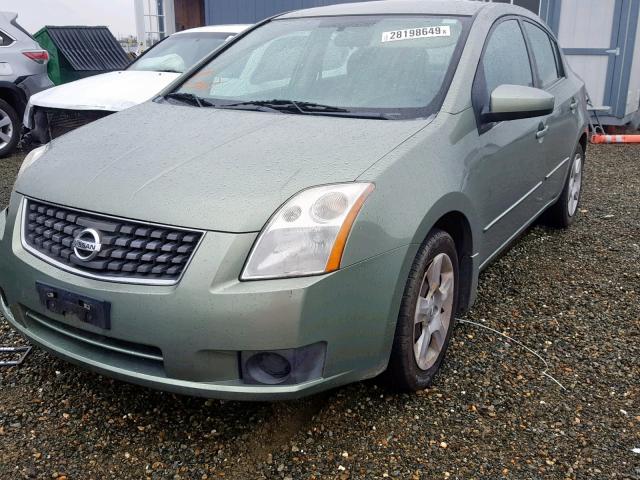 3N1AB61E37L664160 - 2007 NISSAN SENTRA 2.0 GREEN photo 2