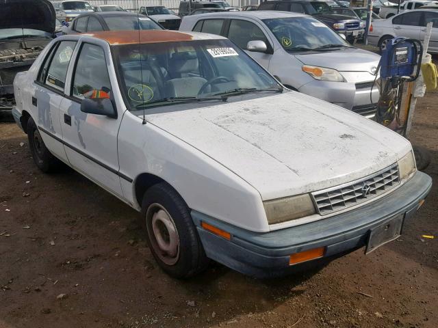 1P3XP28D7NN168144 - 1992 PLYMOUTH SUNDANCE A WHITE photo 1