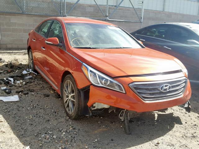 5NPE34AB9FH156716 - 2015 HYUNDAI SONATA SPO ORANGE photo 1