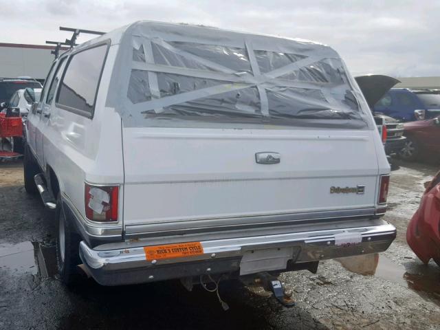 1GNEV16K7HF130864 - 1987 CHEVROLET SUBURBAN V WHITE photo 3