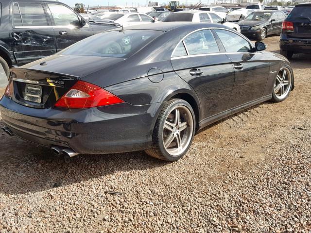 WDDDJ76X76A070521 - 2006 MERCEDES-BENZ CLS 55 AMG BLACK photo 4