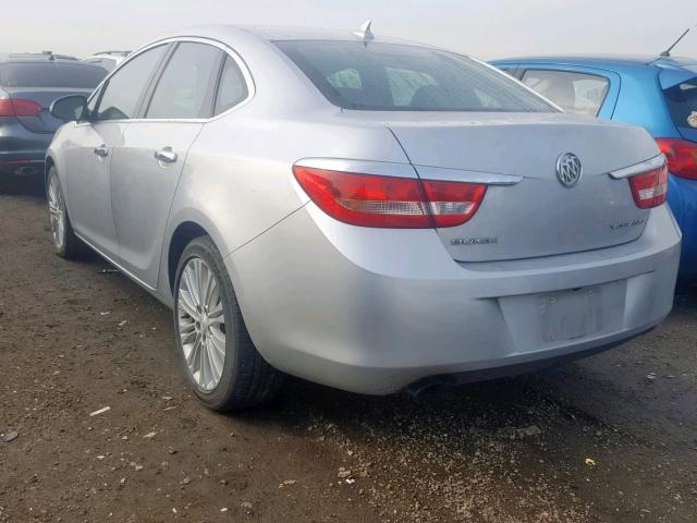 1G4PP5SK9D4184810 - 2013 BUICK VERANO SILVER photo 3