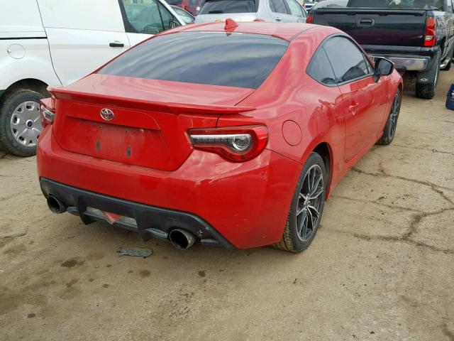 JF1ZNAA18H8703919 - 2017 TOYOTA 86 BASE RED photo 4