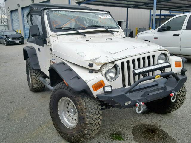 1J4FY19S3VP472103 - 1997 JEEP WRANGLER / WHITE photo 1