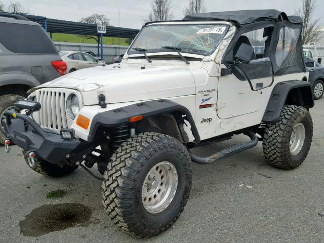 1J4FY19S3VP472103 - 1997 JEEP WRANGLER / WHITE photo 2