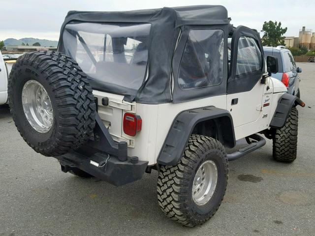 1J4FY19S3VP472103 - 1997 JEEP WRANGLER / WHITE photo 4