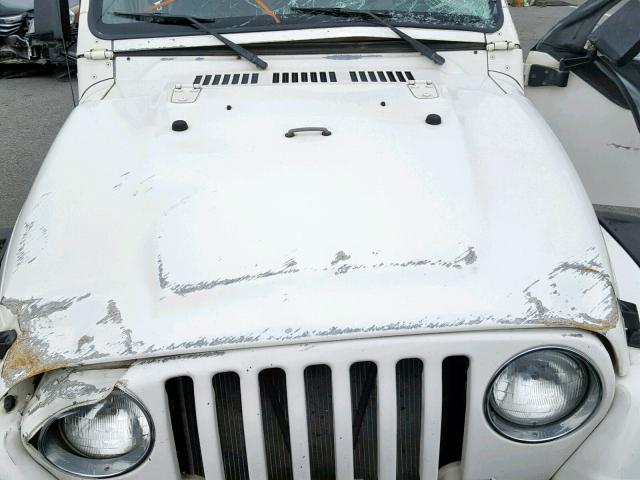 1J4FY19S3VP472103 - 1997 JEEP WRANGLER / WHITE photo 7