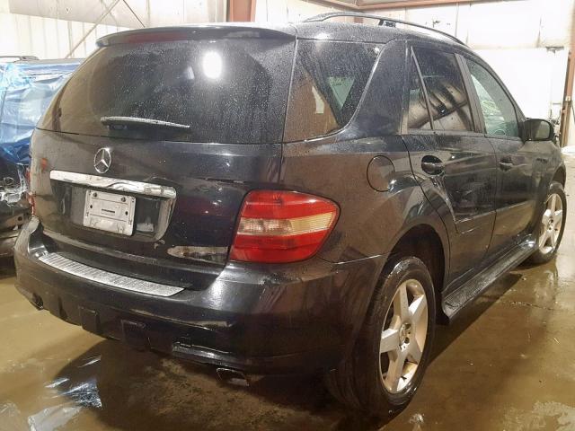 4JGBB86E16A044852 - 2006 MERCEDES-BENZ ML 350 BLACK photo 4