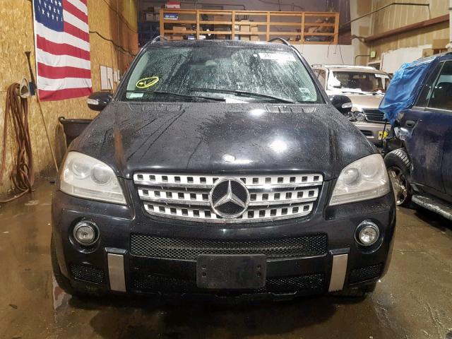 4JGBB86E16A044852 - 2006 MERCEDES-BENZ ML 350 BLACK photo 9