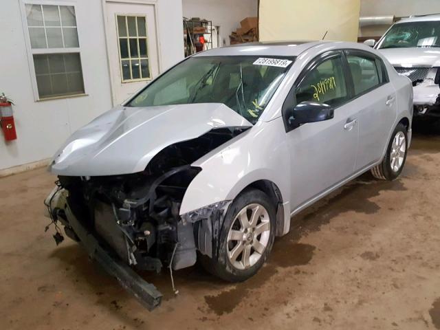 3N1AB61E88L712432 - 2008 NISSAN SENTRA 2.0 SILVER photo 2