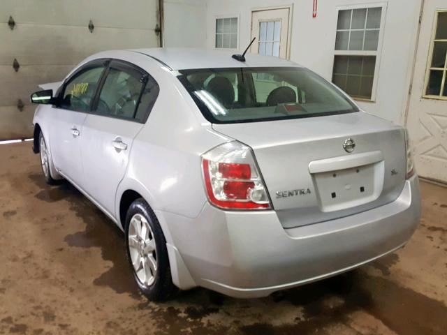 3N1AB61E88L712432 - 2008 NISSAN SENTRA 2.0 SILVER photo 3