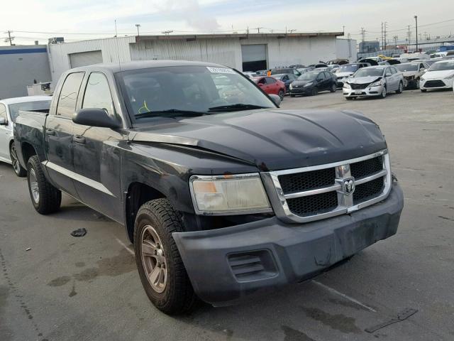 1D7HE38K28S626098 - 2008 DODGE DAKOTA SXT BLACK photo 1