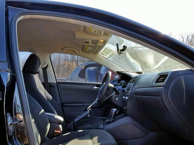 3VW2K7AJ7EM312711 - 2014 VOLKSWAGEN JETTA BASE BLACK photo 5