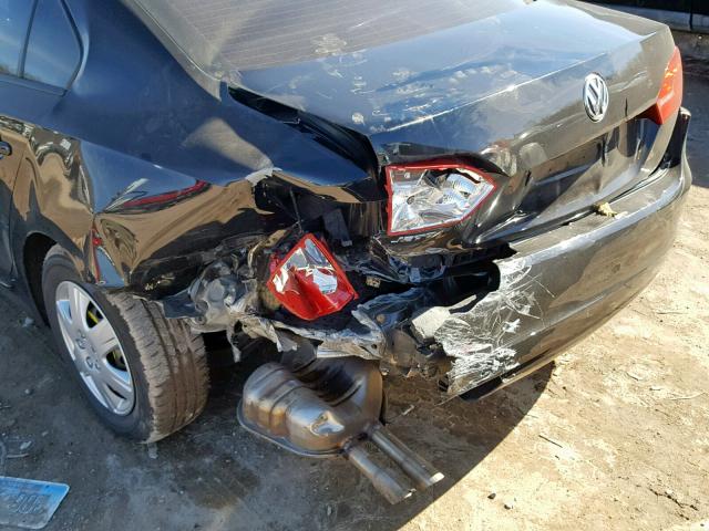 3VW2K7AJ7EM312711 - 2014 VOLKSWAGEN JETTA BASE BLACK photo 9