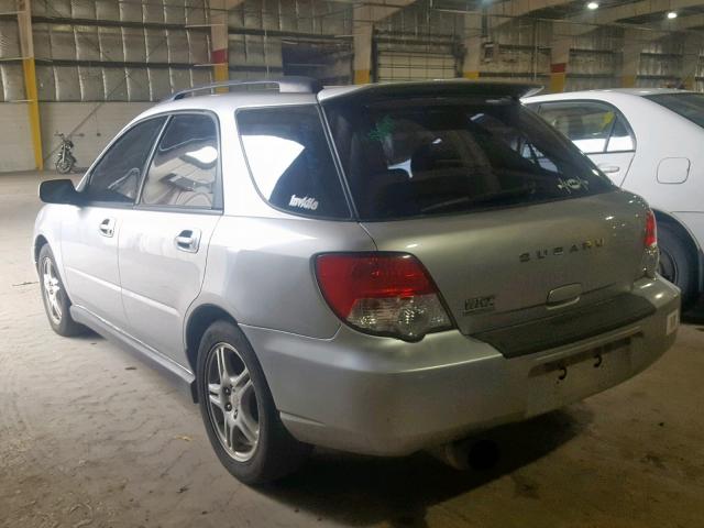 JF1GG29684H813676 - 2004 SUBARU IMPREZA WR SILVER photo 3