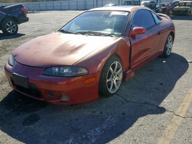 4A3AK44Y8WE001959 - 1998 MITSUBISHI ECLIPSE GS MAROON photo 2