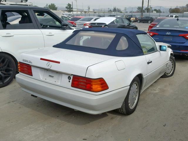 WDBFA66E4MF018886 - 1991 MERCEDES-BENZ 500 SL WHITE photo 4