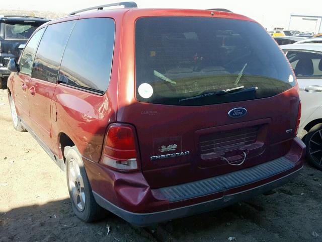 2FMZA57615BA59667 - 2005 FORD FREESTAR S RED photo 3