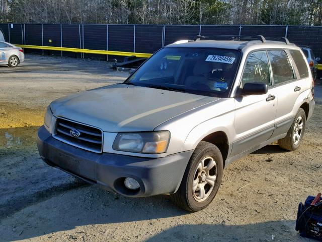 JF1SG63605H753193 - 2005 SUBARU FORESTER 2 SILVER photo 2