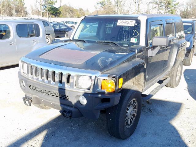 5GTDN136168315157 - 2006 HUMMER H3 BLACK photo 2