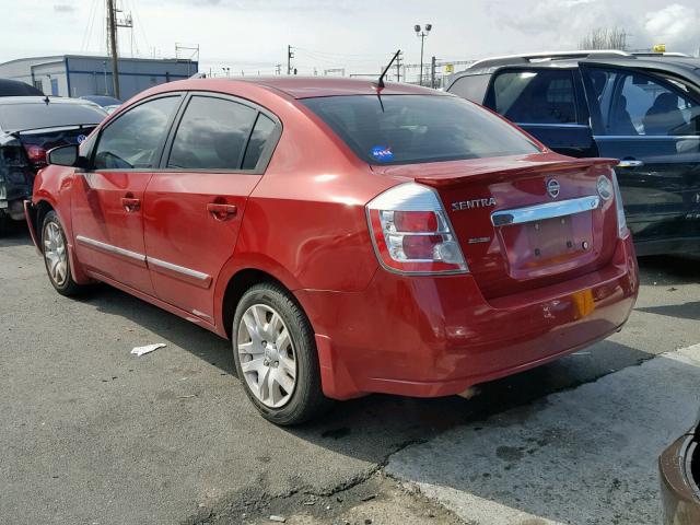 3N1AB6AP1BL609166 - 2011 NISSAN SENTRA 2.0 RED photo 3