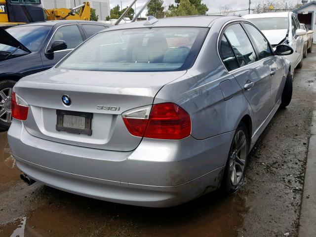 WBAVB33566KS34520 - 2006 BMW 330 I GRAY photo 4