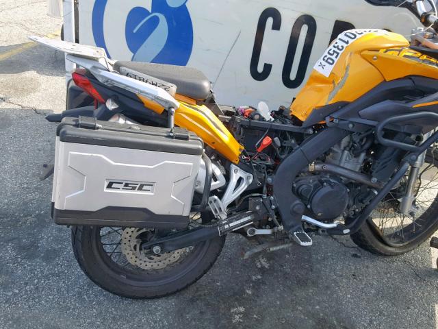 LZSJDNLC4F5200420 - 2015 ZONGSHEN MOTORCYCLE YELLOW photo 6