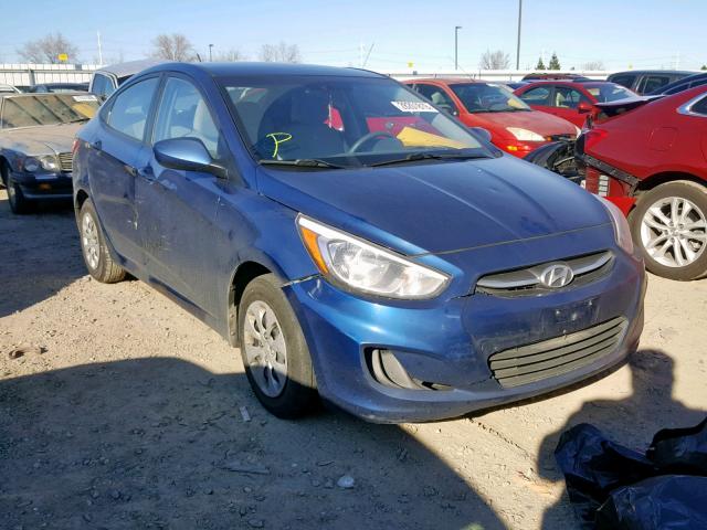 KMHCT4AE7HU170264 - 2017 HYUNDAI ACCENT SE BLUE photo 1