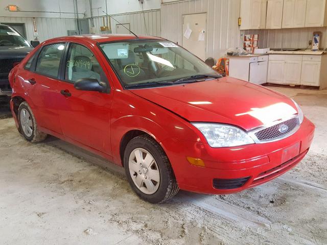 1FAFP34N66W149019 - 2006 FORD FOCUS ZX4 RED photo 1