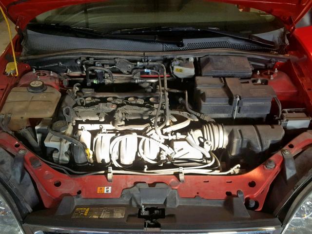 1FAFP34N66W149019 - 2006 FORD FOCUS ZX4 RED photo 7