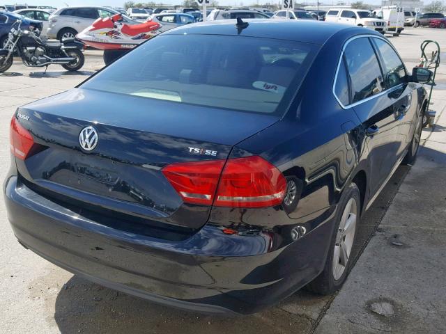 1VWBS7A3XEC114546 - 2014 VOLKSWAGEN PASSAT SE BLACK photo 4