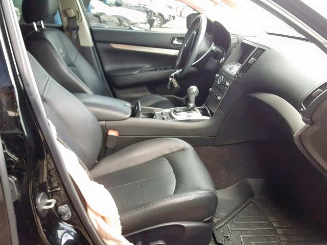 JN1CV6AP4DM720738 - 2013 INFINITI G37 BASE BLACK photo 5