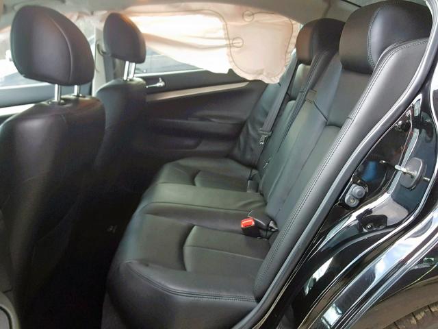 JN1CV6AP4DM720738 - 2013 INFINITI G37 BASE BLACK photo 6