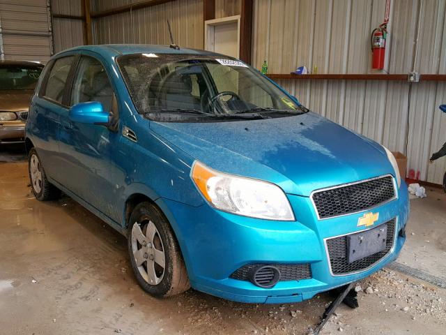 KL1TD66E09B403671 - 2009 CHEVROLET AVEO LS BLUE photo 1