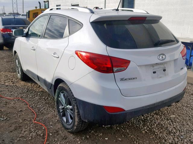 KM8JUCAG6FU020322 - 2015 HYUNDAI TUCSON LIM WHITE photo 3