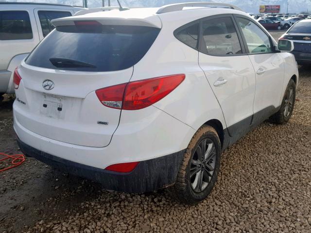 KM8JUCAG6FU020322 - 2015 HYUNDAI TUCSON LIM WHITE photo 4