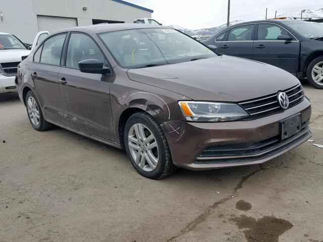3VW1K7AJ9FM242657 - 2015 VOLKSWAGEN JETTA BASE BROWN photo 1