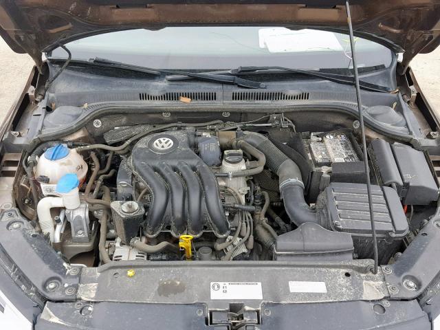 3VW1K7AJ9FM242657 - 2015 VOLKSWAGEN JETTA BASE BROWN photo 7